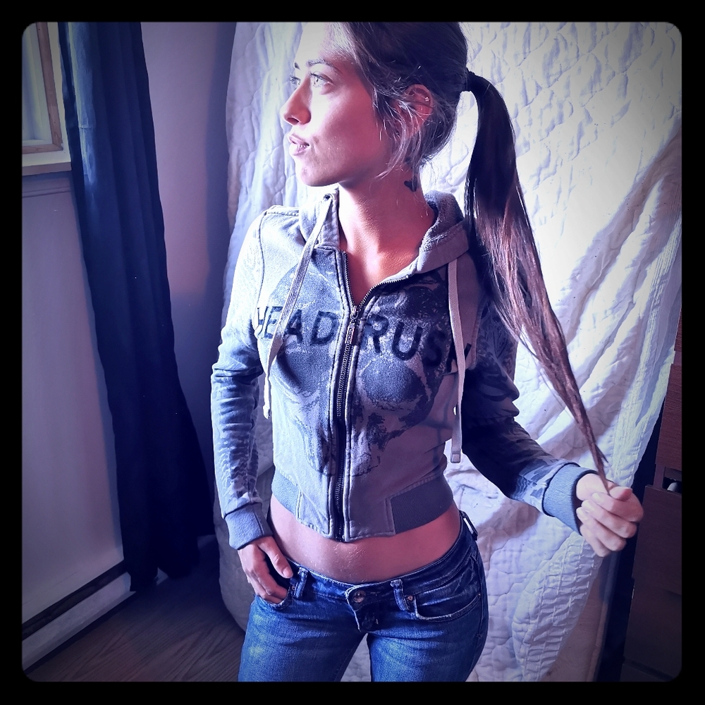 Hoddie crop top
